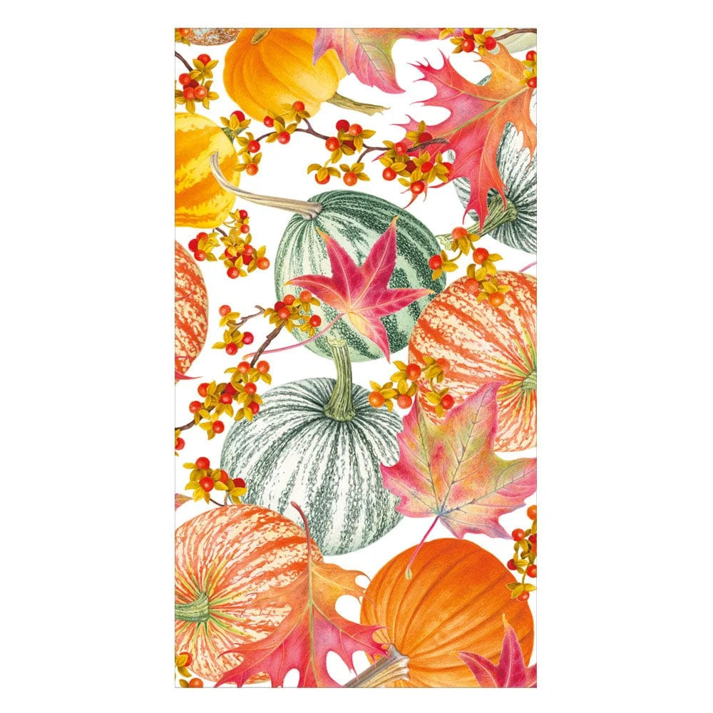GOURDS AND LEAVES PAPER GUEST TOWELS
