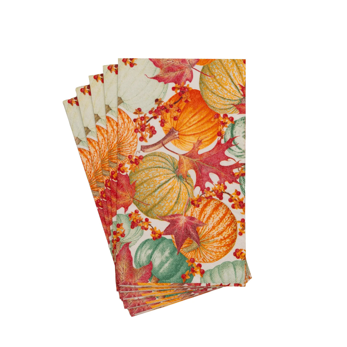 GOURDS AND LEAVES PAPER GUEST TOWELS