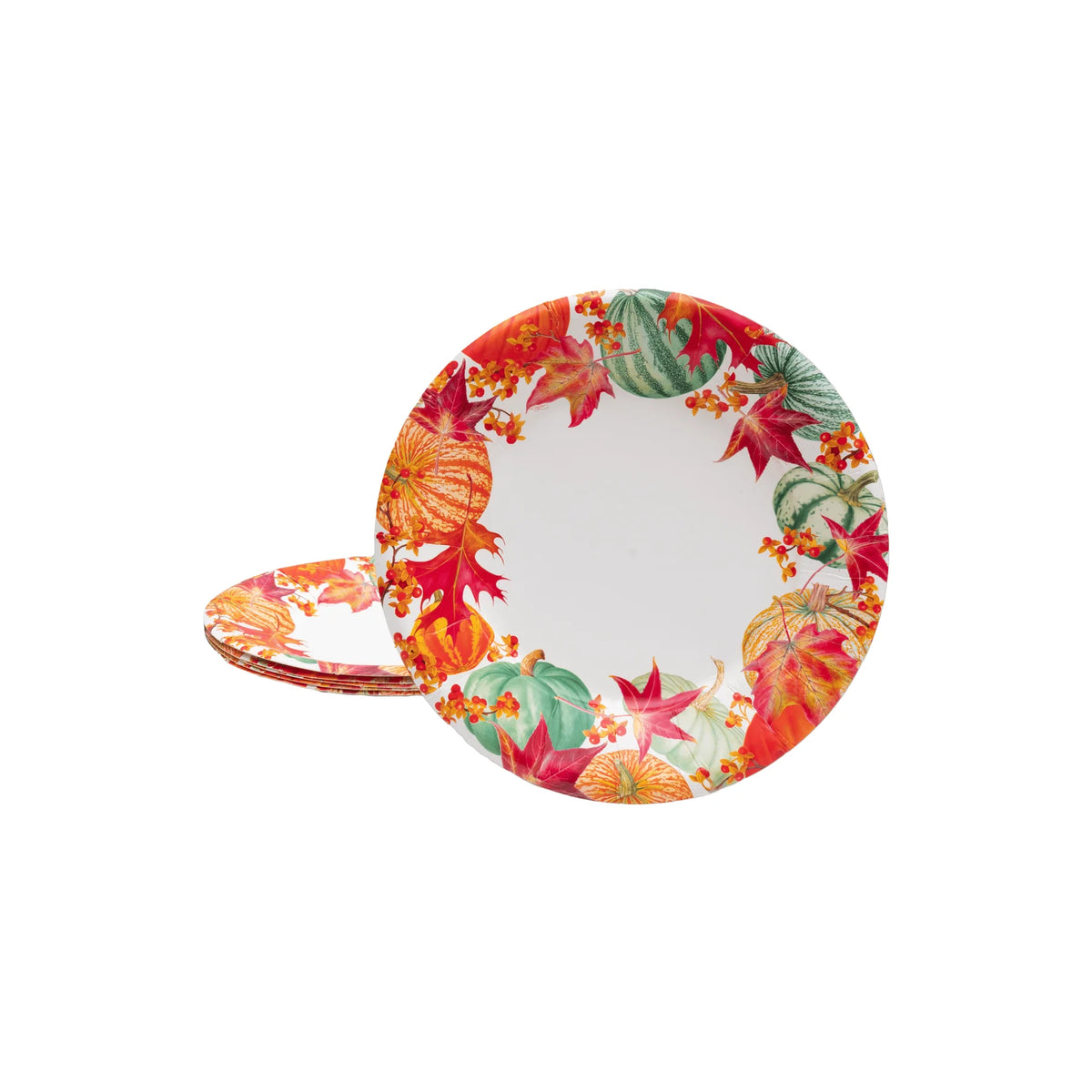 GOURDS AND LEAVES DESSERT/SALAD PAPER PLATES