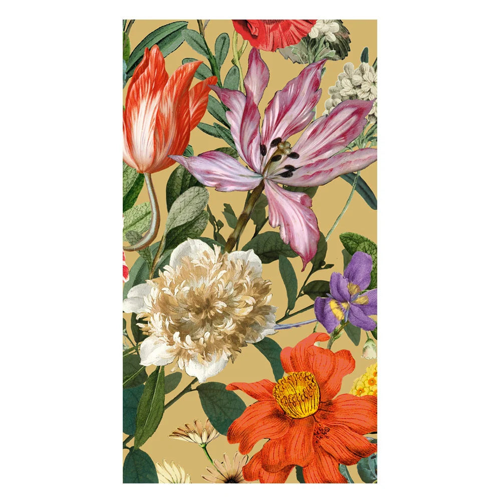 DUTCH FLORAL GOLD PAPER GUEST TOWEL