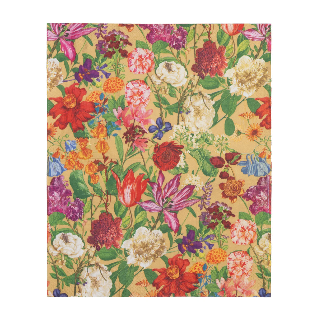 DUTCH FLORAL GOLD PAPER GUEST TOWEL