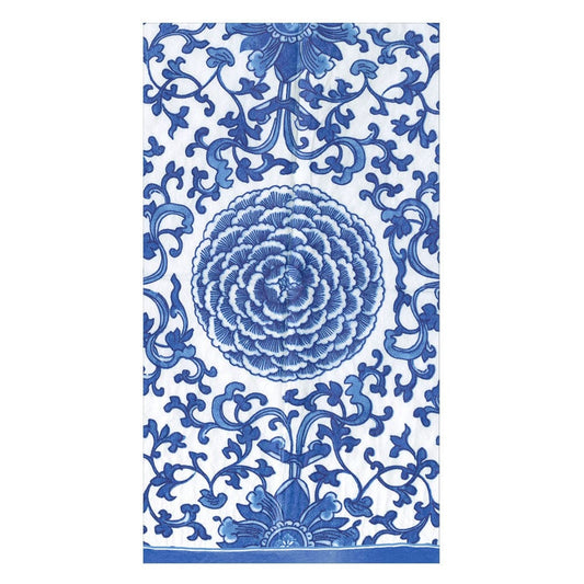 GUEST TOWEL INDIGO GARDEN BL/WH