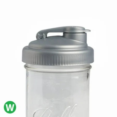 MASON JAR POUR CAP WIDE MOUTH GRY