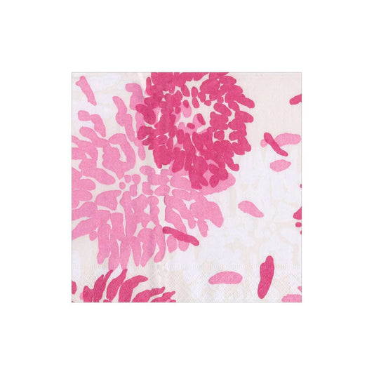 COCKTAIL NAPKIN CHRYSANTHEMUM RASBERRY