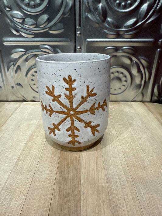RISING FOREST MUG-SNOWFLAKE WHITE