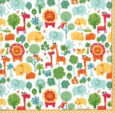 LUNCHEON NAPKINS ZOO