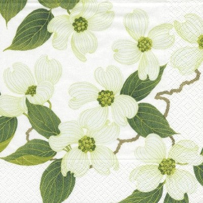 COCKTAIL NAPKIN WHITE BLOSSOM