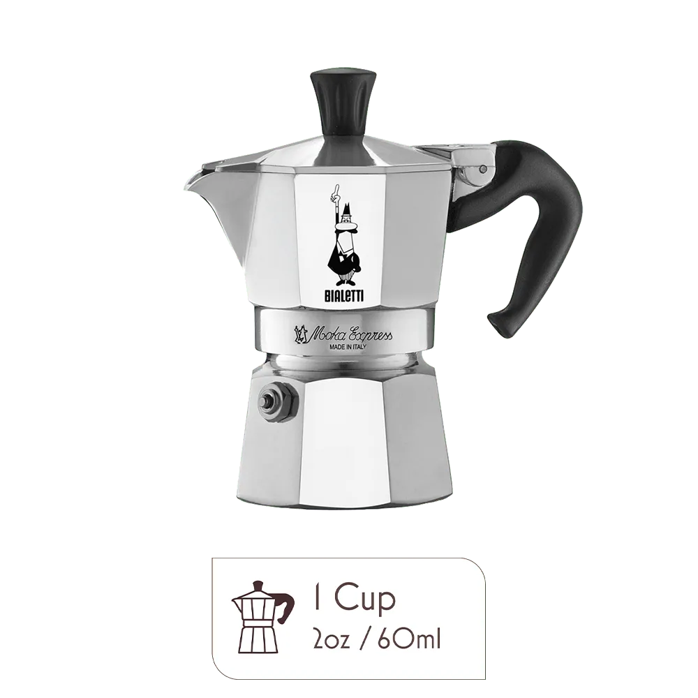 BIALETTI MOKA EXPRESS 1 CUP/ 2 OZ/60 ML