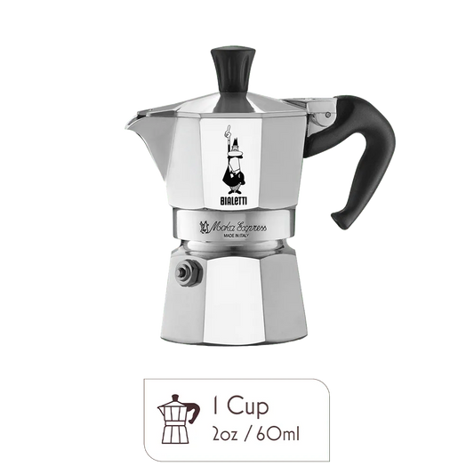 BIALETTI MOKA EXPRESS 1 CUP/ 2 OZ/60 ML