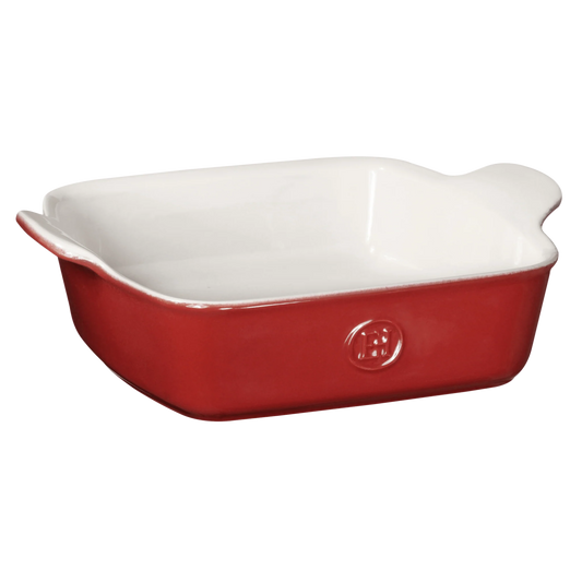 EMILE HENRY SQUARE BAKING DISH 9"X9" 2 QT ROUGE