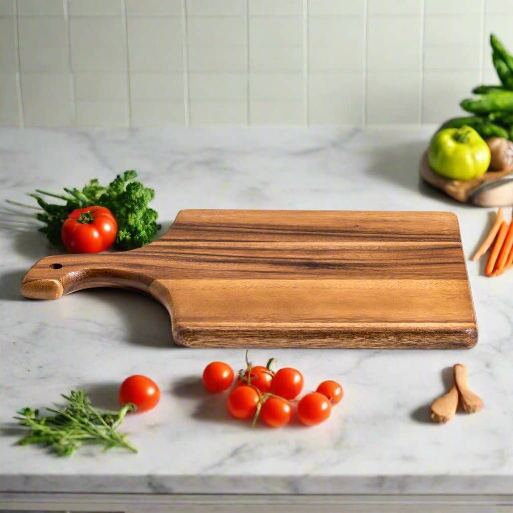 RECTANGULAR ACACIA WOOD CUTTING BOARD 18"X10"