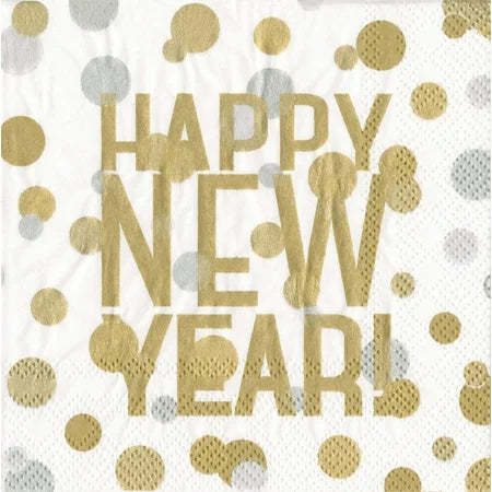 COCKTAIL NAPKIN CONFETTI HAPPY NEW YEAR