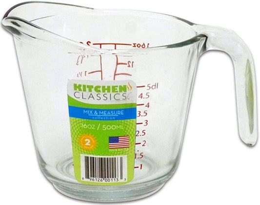 GLASS MEASURING CUP 16oz