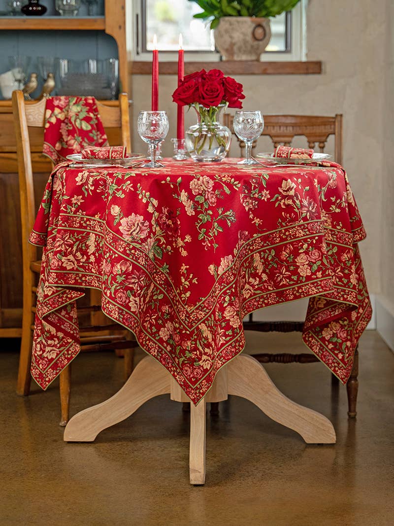 Milene Tablecloth - Red: 60x90