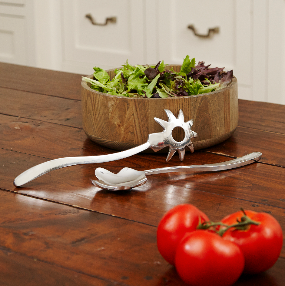 BELLISIMO FLOWER STYLE SALAD SERVERS