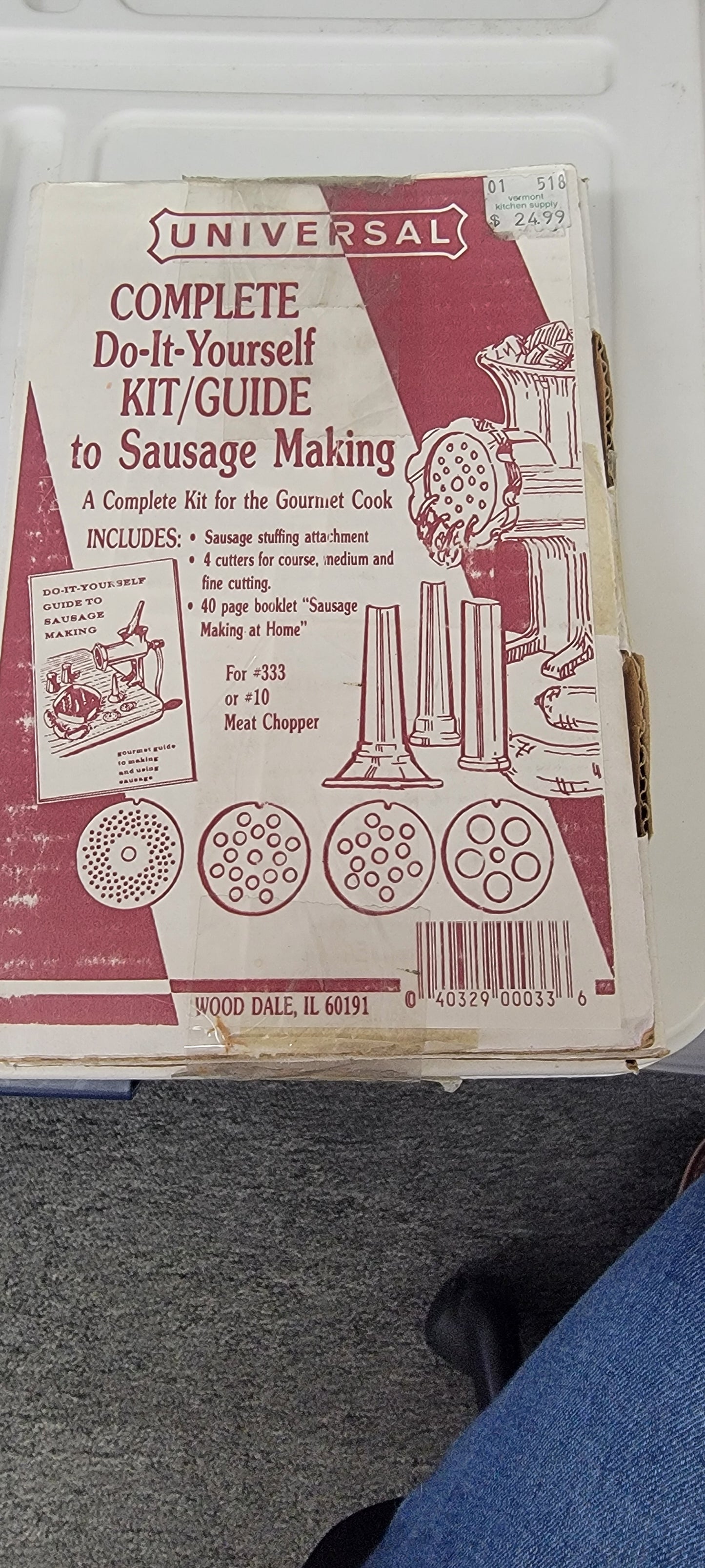 FINAL SALE-UNIVERSAL SAUSAGE MAKING KIT FOR #333 OR #10