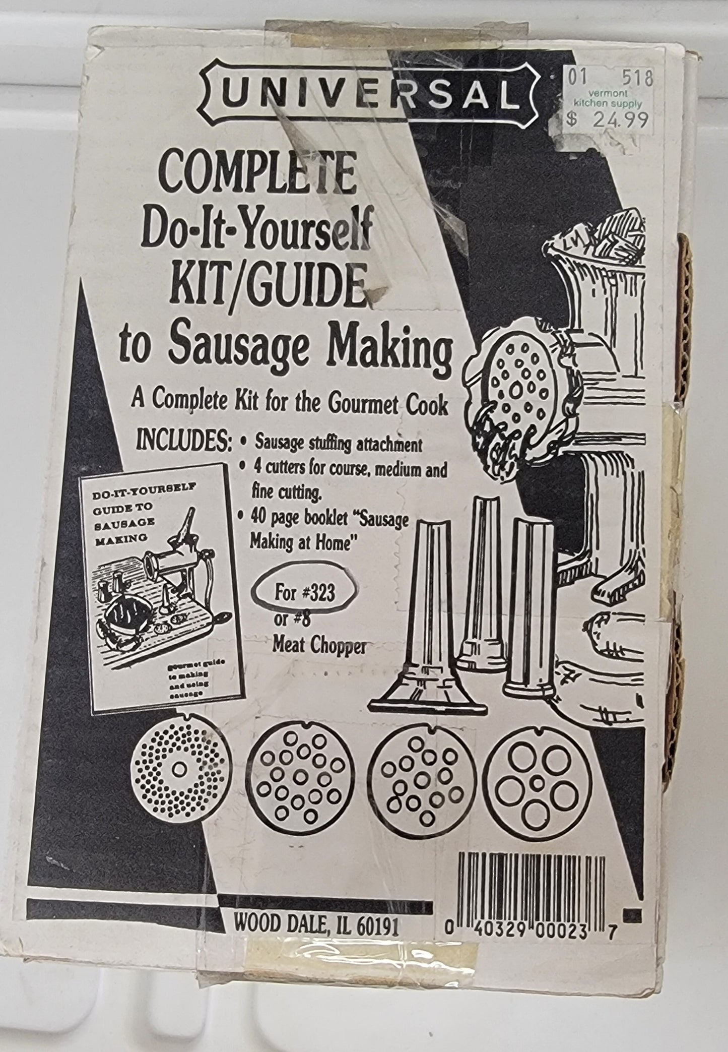 FINAL SALE- UNIVERSAL COMPLETE DO-IT-YOURSELF to Sausage Making for #323 or #8