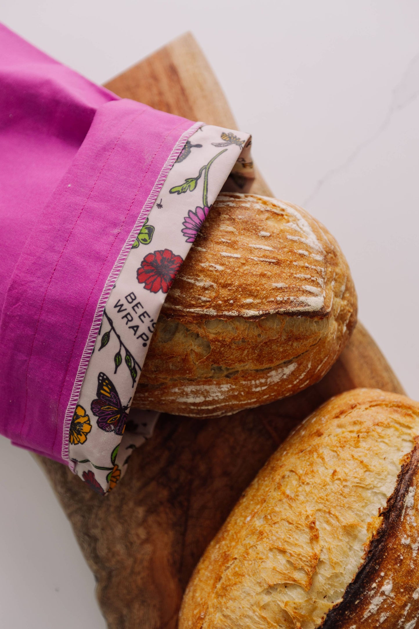 Bees Wrap Aritsan Bread Bag - Magenta