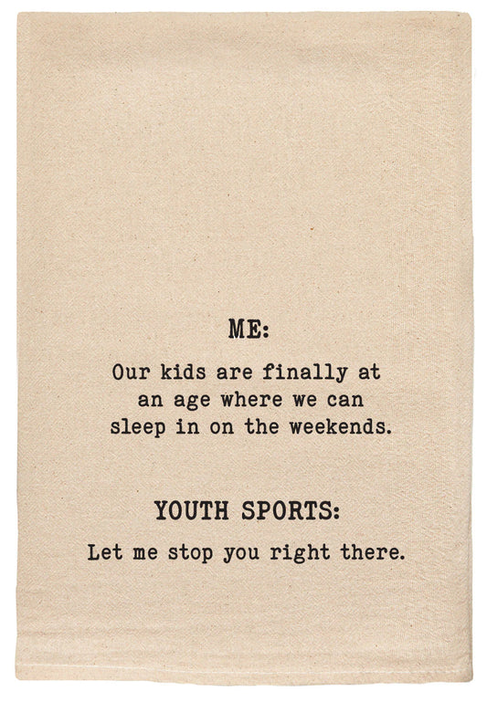 FUNNY TOWEL OUR KIDS YOUTH SPORTS