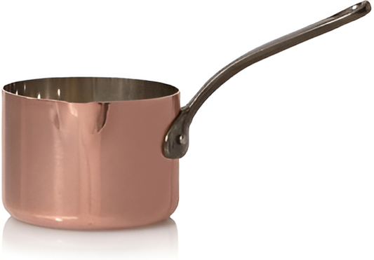 COPPER SAUCEPAN W/SPOUT .75 QT