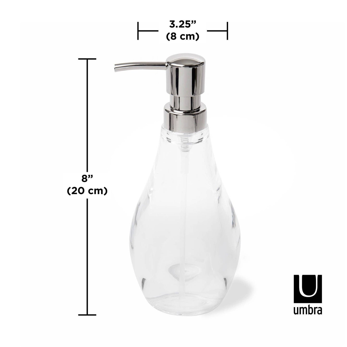 DROPLET SOAP PUMP: CLEAR