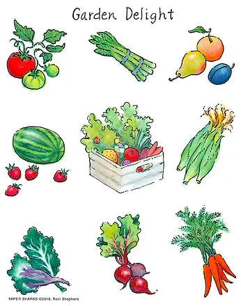 FLOUR SACK TOWEL GARDEN DELIGHTS