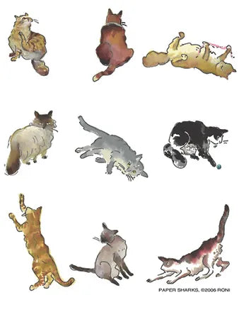 FLOUR SACK TOWEL CATS