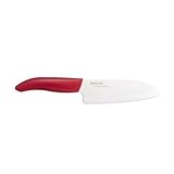 CERAMIC SANTOKU KNIFE 5.5" RED