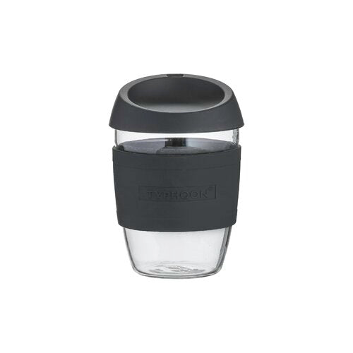 GLASS/SILICONE TRAVEL COFFEE CUP 13.5 OZ