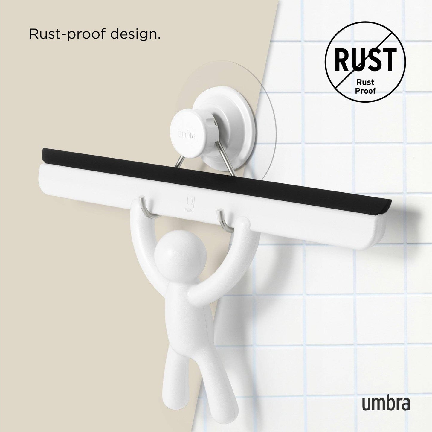 BUDDY ADHESIVE SQUEEGEE: WHITE