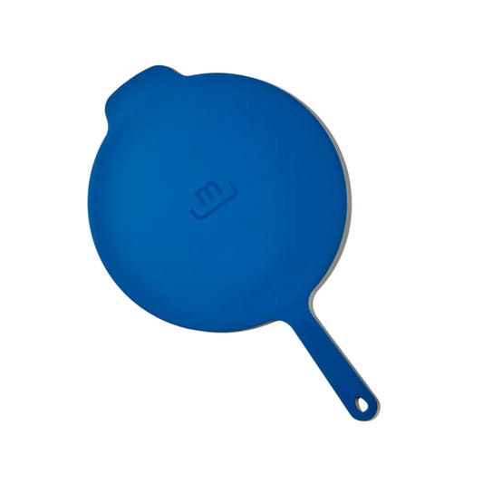 SILICONE FRY PAN UNIVERSAL LID BLUE