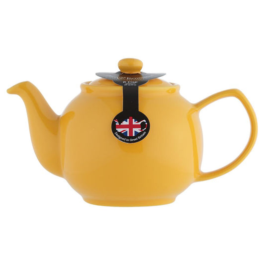 PRICE & KENSINGTON STONEWARE TEAPOT 6 CUP MUSTARD
