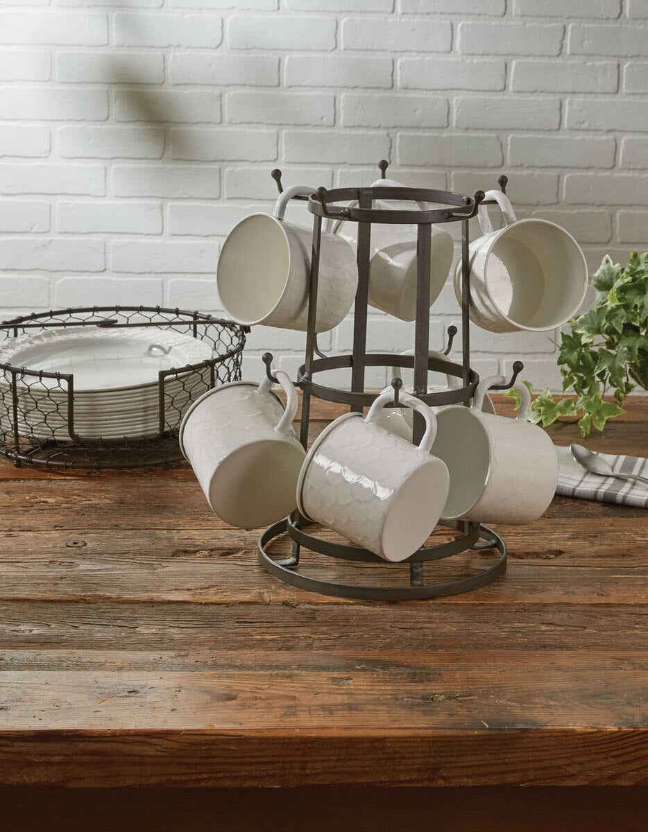 10 MUG METAL MUG RACK