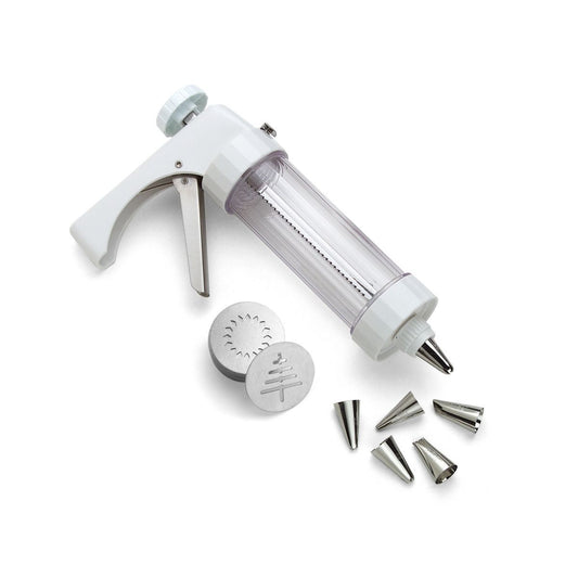 CLEAR COOKIE PRESS AND STORAGE BOX