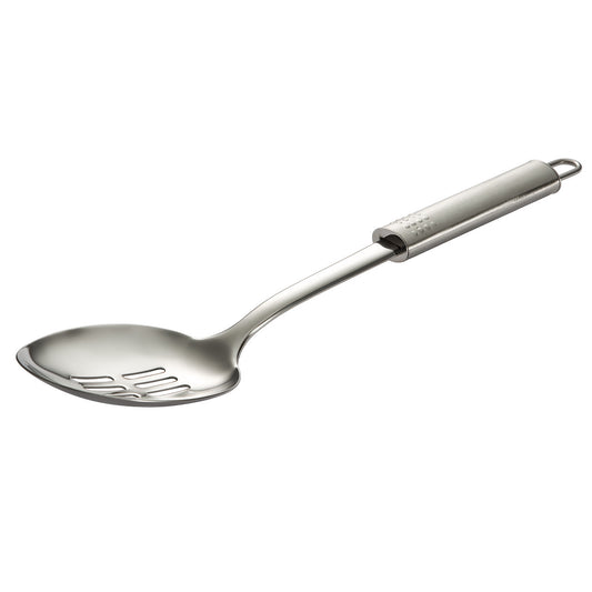 STAINLESS STEEL SLOTTED SPOON 12.5"