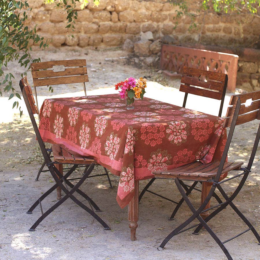 Floral Garden Party Tablecloth - Forget Me Not: 56"x108"