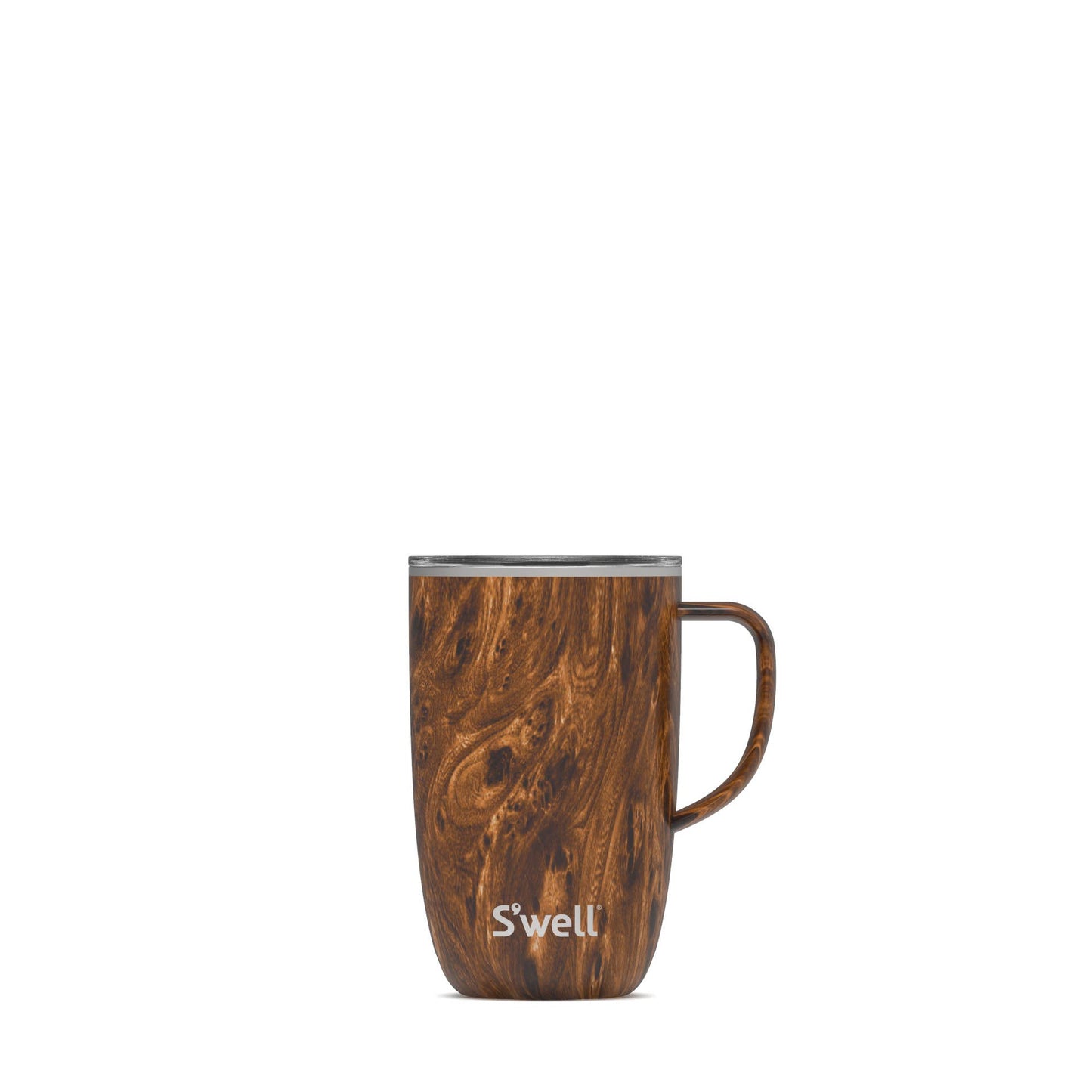 STAINLESS STEEL MUG WITH HANDLE - TEAKWOOD