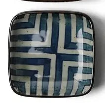VINTAGE SAUCE DISH 3.5"- CHEVRON