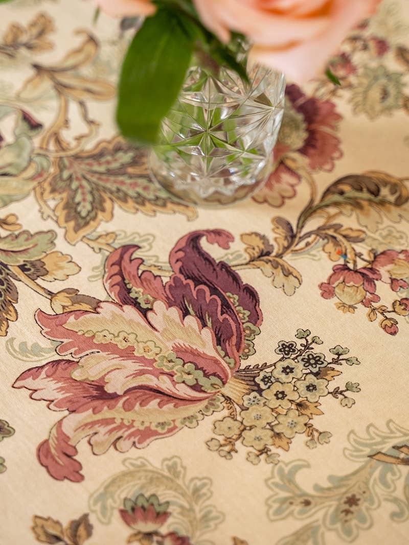 Sonnet Round Cloth - Antique: 88 Inch Round