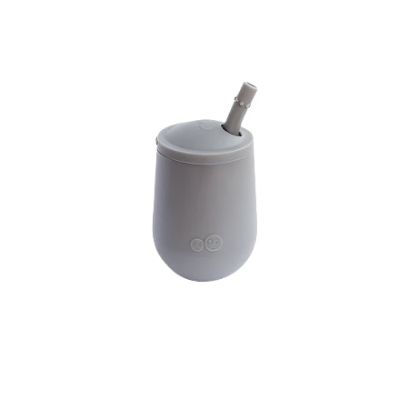SILICONE MINI CUP & STRAW RED