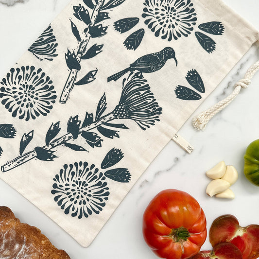 HALO BREAD BAG ORGANIC COTTON NIGHT BLUE