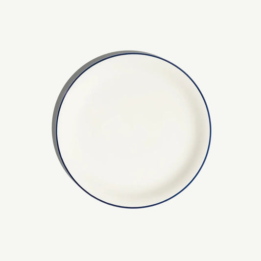 APPETIZER PLATE NAVY RIM 8" SINGLE