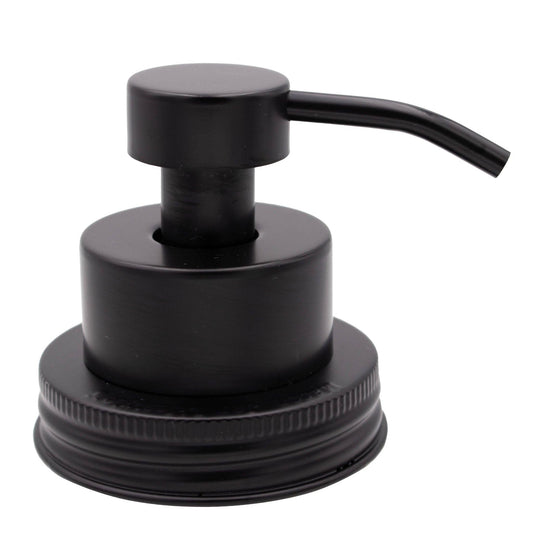 Foaming Soap Pump Dispensers for Mason Jars: Charcoal black finish