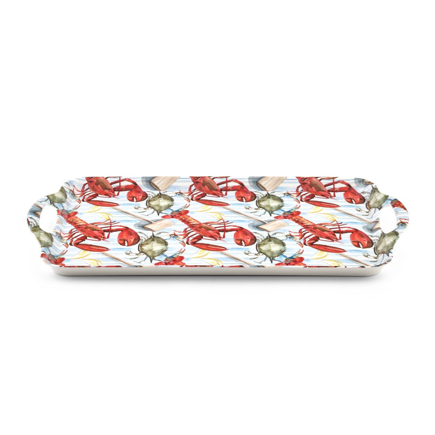 SUMMER FEAST LARGE HANDLED TRAY: MELAMINE / SUMMER FEAST