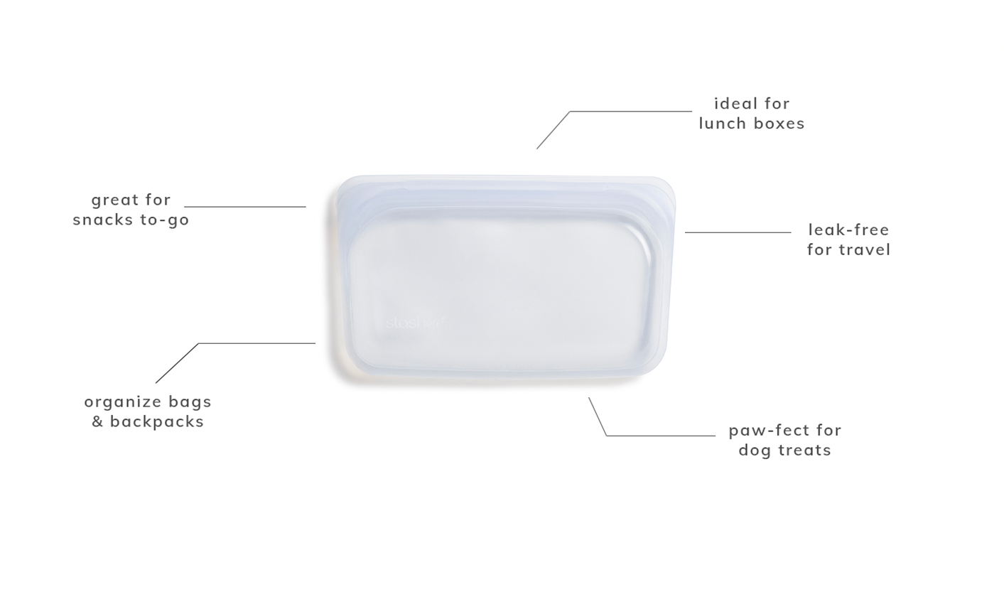STASHER SNACK BAG: DEEP OCEAN