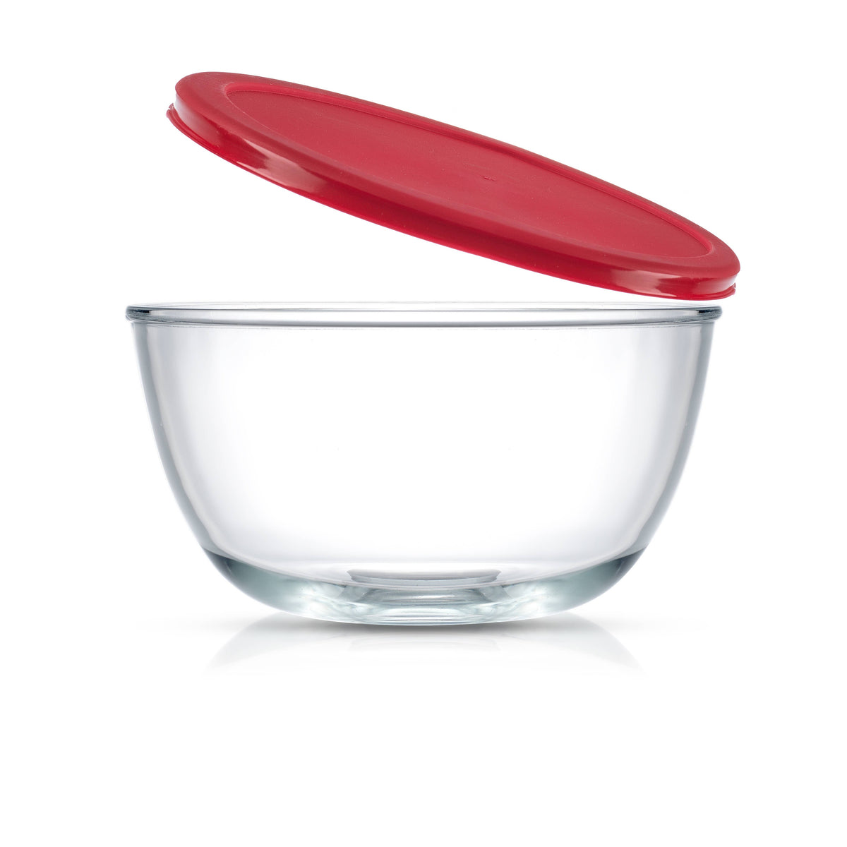 Glass Mixing Bowls With Lids Set/4