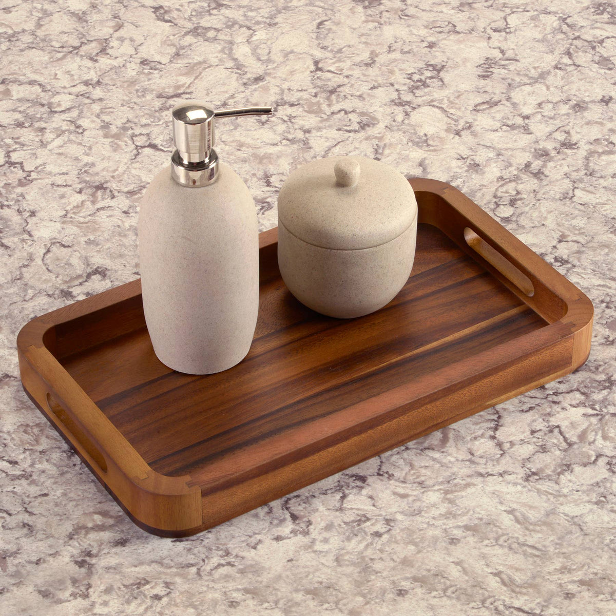 ACACIA WOOD SERVING TRAY 15X9
