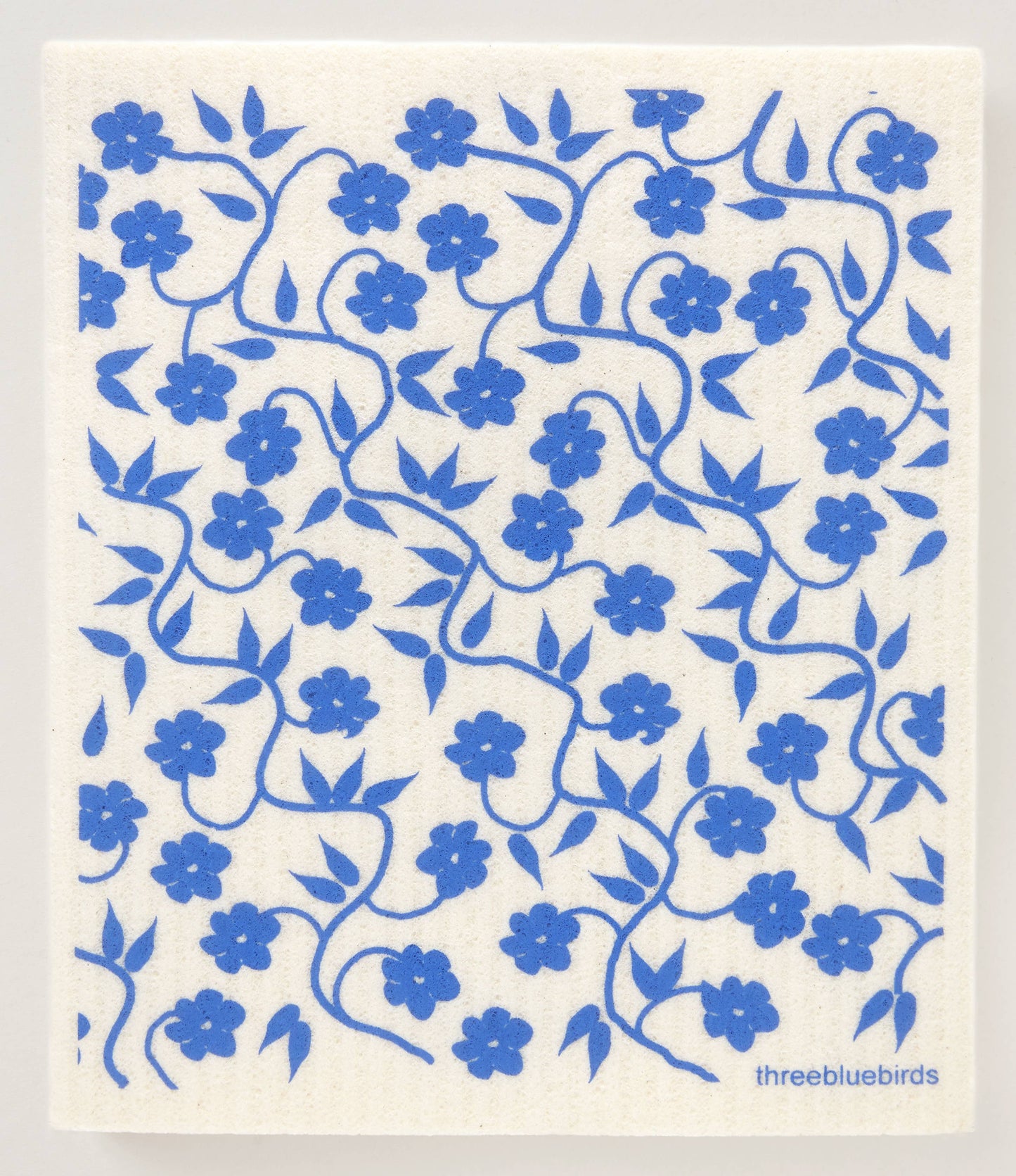 PERIWINKLE VINES SWEDISH DISHCLOTH