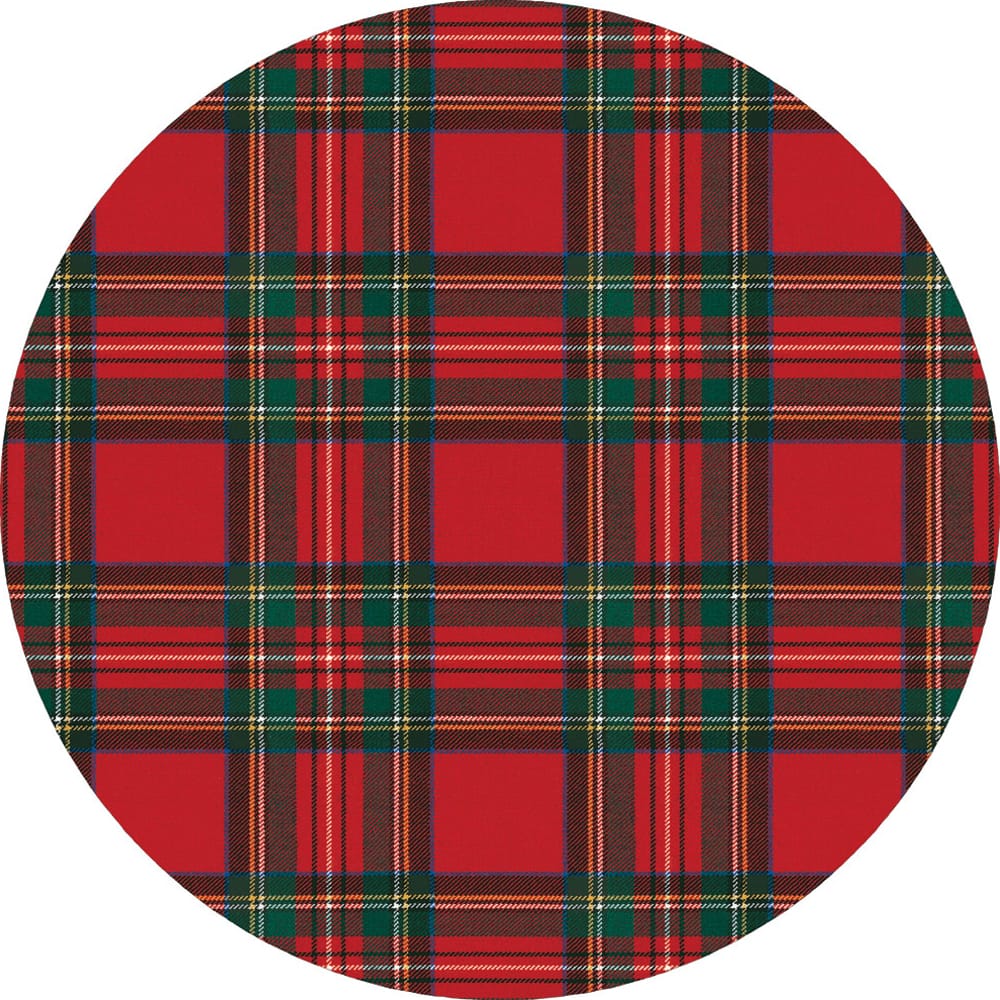 Royal Plaid Red Die Cut Placemat