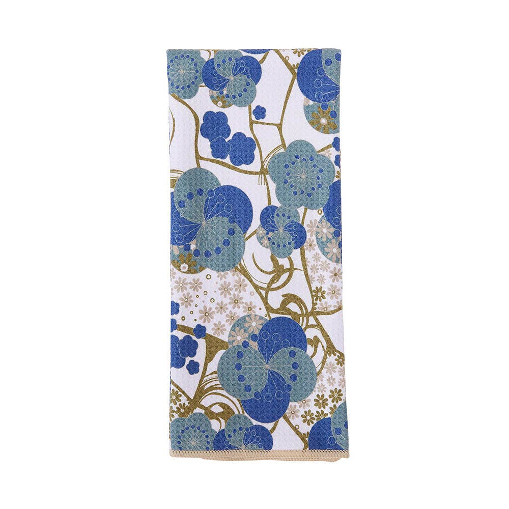 Kintsugi Blue Eco Kitchen Tea Towel